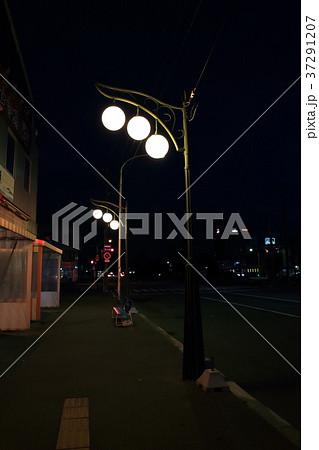 北海道　函館　夜を照らすスズラン燈 37291207