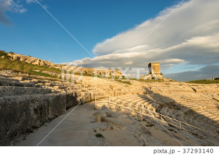 Greek Roman Theater in Syracuse - Sicily Italy 37293140