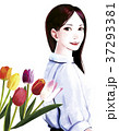 花と女性 37293381