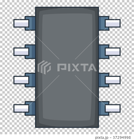 Modern chips icon, cartoon style 37294998
