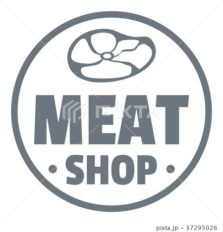 Modern meat shop logo, simple style 37295026