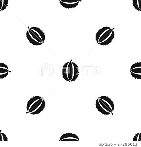 Durian pattern seamless black 37296013