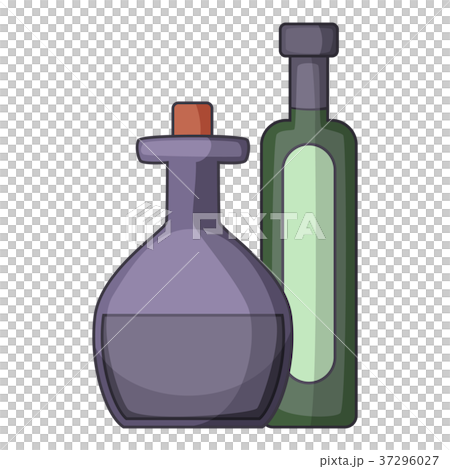 Olive oil bottle icon, cartoon style Olive oil bottle icon, cartoon style 37296027