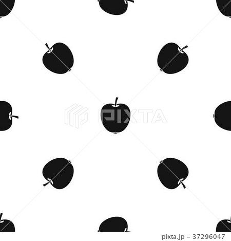 Apple pattern seamless black Apple pattern seamless black 37296047