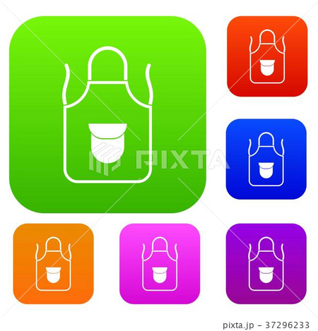 Apron with pocket set color collection Apron with pocket set color collection 37296233