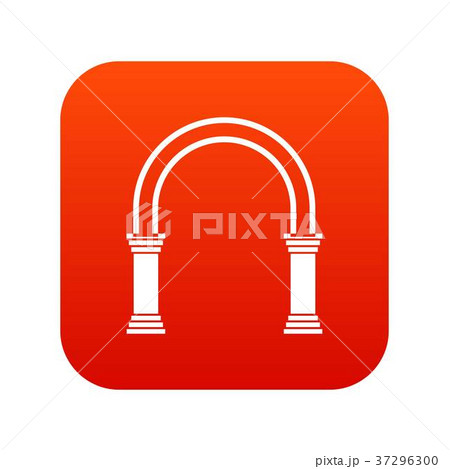 Arch icon digital red 37296300