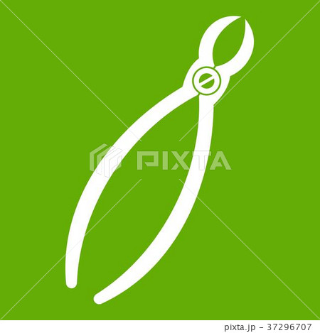 Tooth extraction instrument icon green 37296707