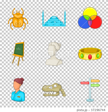 Requisite icons set, cartoon style - Stock Illustration [37296744] - PIXTA