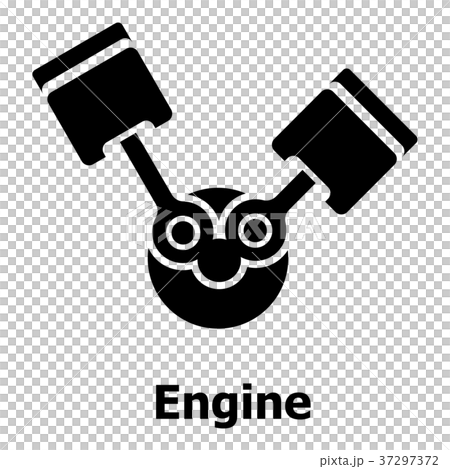 Engine icon, simple black style 37297372