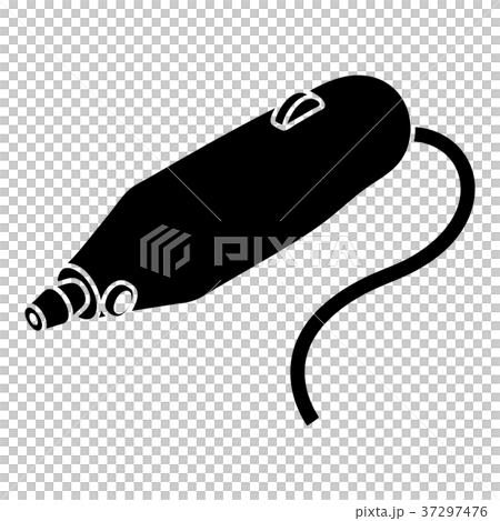 Mini hand drill icon, simple style Mini hand drill icon, simple style 37297476
