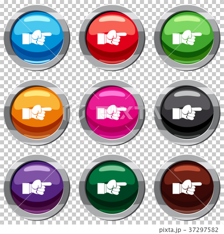 Pointing hand gesture set 9 collection 37297582