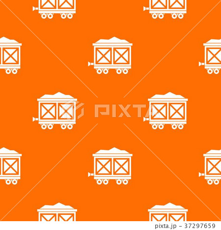 Cart on wheels with gold pattern seamless Cart on wheels with gold pattern seamless 37297659