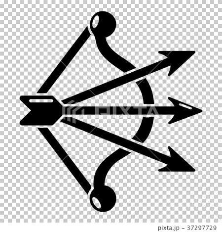 Bow and arrows equipment icon, simple style 37297729