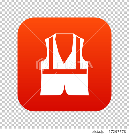 Vest icon digital red Vest icon digital red 37297778