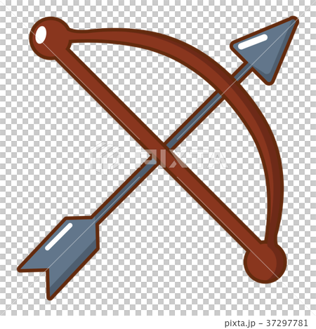 Bow and arrow weapon icon, cartoon style Bow and arrow weapon icon, cartoon style 37297781