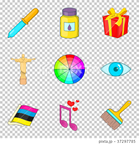 Decorator icons set, cartoon style - Stock Illustration [37297785] - PIXTA