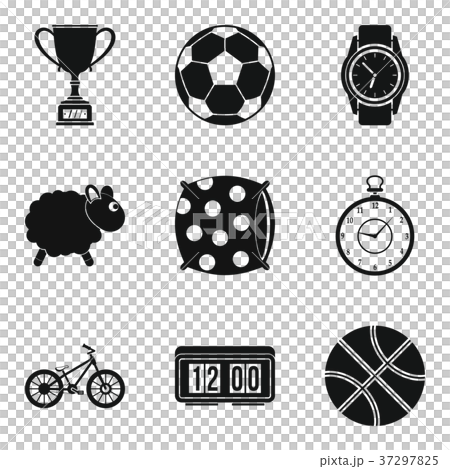 Popular sport icon set, simple style 37297825
