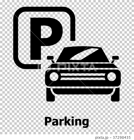 Parking icon, simple black style Parking icon, simple black style 37298435