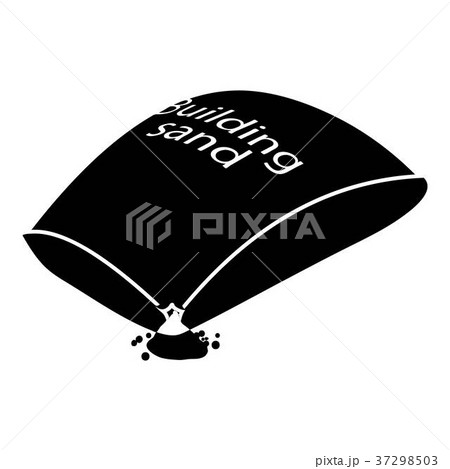 Sand bag icon, simple style 37298503