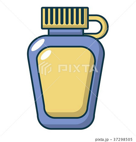 Paintball flask equipment icon, cartoon style 37298505