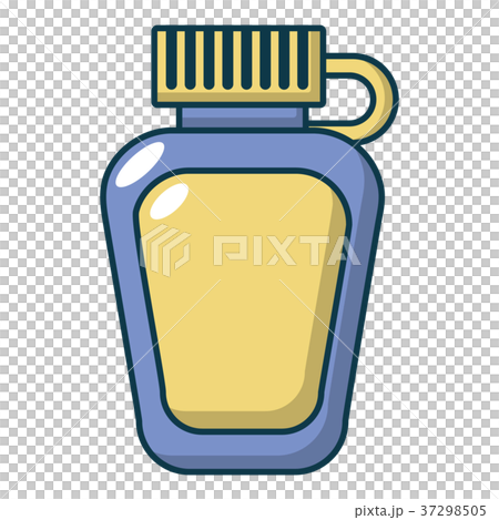 Paintball flask equipment icon, cartoon style 37298505