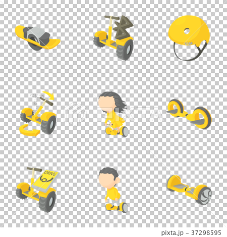 Segway, monowheel, hoverboard icons set, Segway, monowheel, hoverboard icons set, 37298595