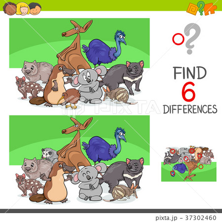 find differences with funny animal characters find differences with funny animal characters 37302460
