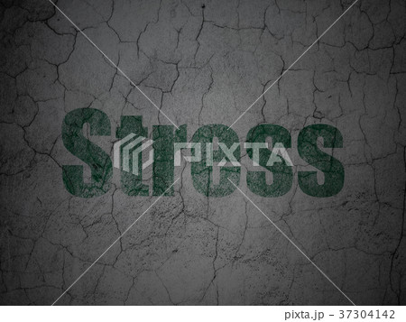 Medicine concept: Stress on grunge wall background 37304142