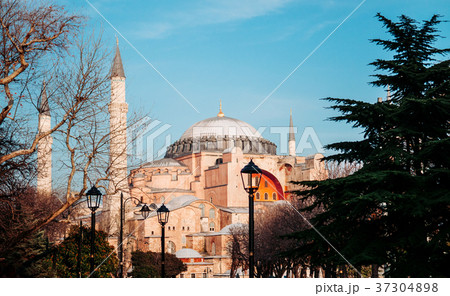 Beautiful evening at Hagia Sophia Istanbul, Turkey 37304898