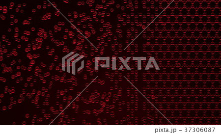 Red molecular structure, 3D rendering Red molecular structure, 3D rendering 37306087