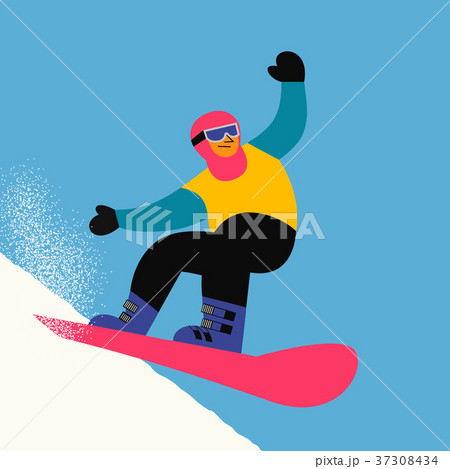 Snowboarding Sport Iconのイラスト素材