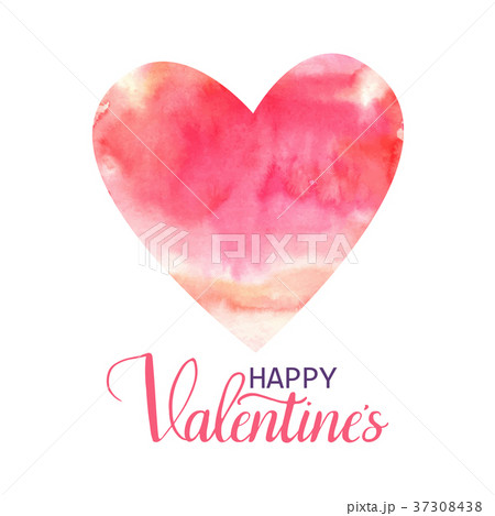 Happy Valentine's hand drawn lettering design with 37308438