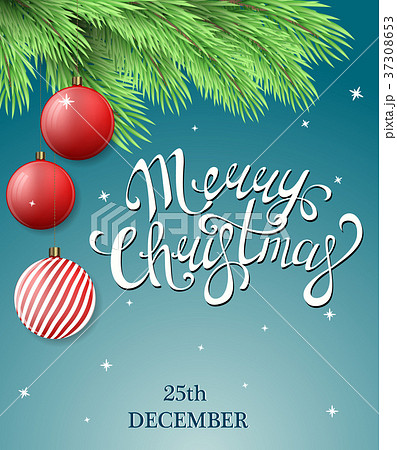 Merry Christmas postcard 37308653
