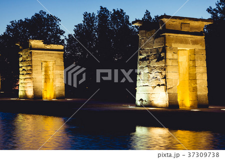 Temple of Debod at night, Madrid (Spain) 37309738
