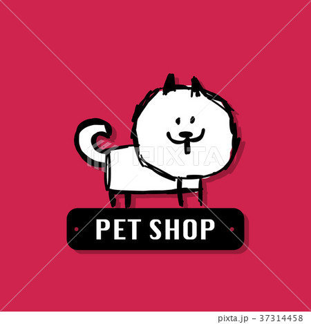 Funny dog, pet shop logo for your design Funny dog, pet shop logo for your design 37314458