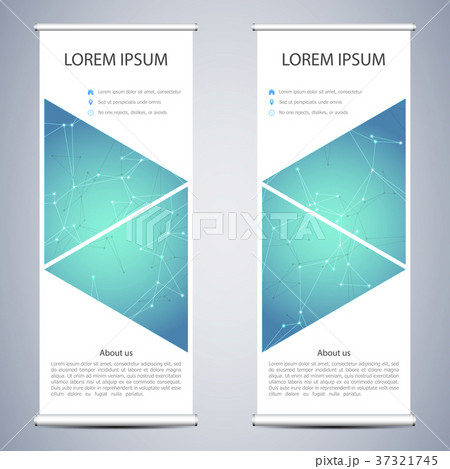 Abstract roll up banner for presentation and 37321745