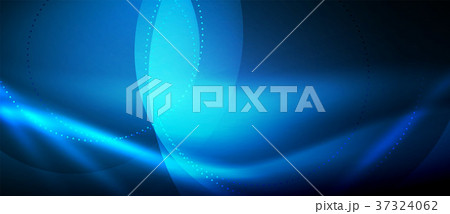 Vector glowing wave neon flowing curve background 37324062