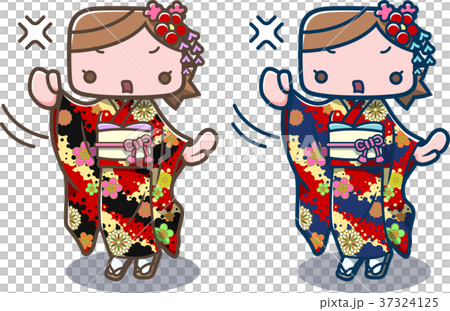 振袖女子怒り 振袖女子怒り 37324125