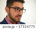 Portrait of young businessman close up with beard 37324775