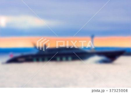 Yacht in the sea - blurred image 37325008