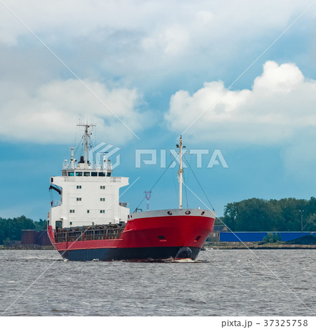 Red cargo ship Red cargo ship 37325758