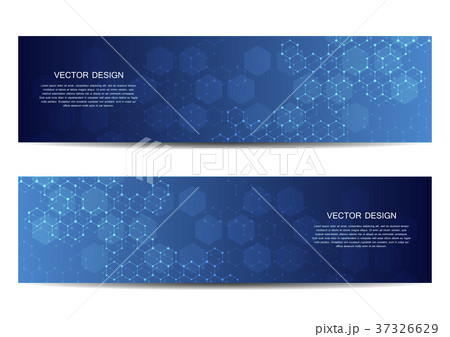 Technological and scientific banners with Technological and scientific banners with 37326629