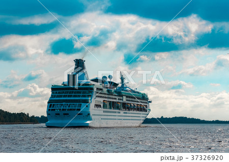 Luxury cruise liner in travel 37326920