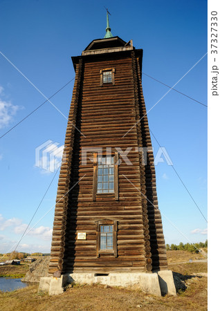 Wooden watchtower, 19th century. N.Sinyachikha 37327330