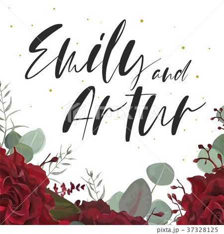 Wedding elegant invite save the date floral card 37328125