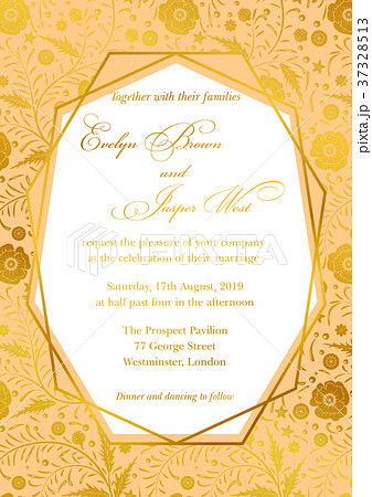 Wedding Invitation, poppy floral invite card  37328513