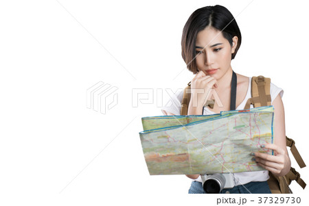 Asian woman she are viewing planning and thinkin Asian woman she are viewing planning and thinkin 37329730