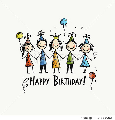 Birthday party, postcard for your design Birthday party, postcard for your design 37333508