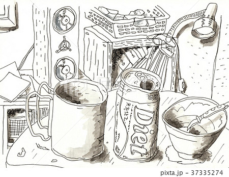 僕の部屋　コップのある風景 37335274