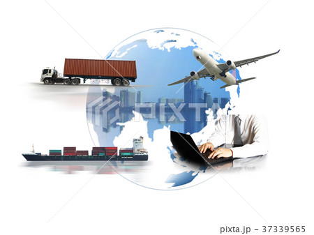 Transportation, import-export  logistics concept 37339565